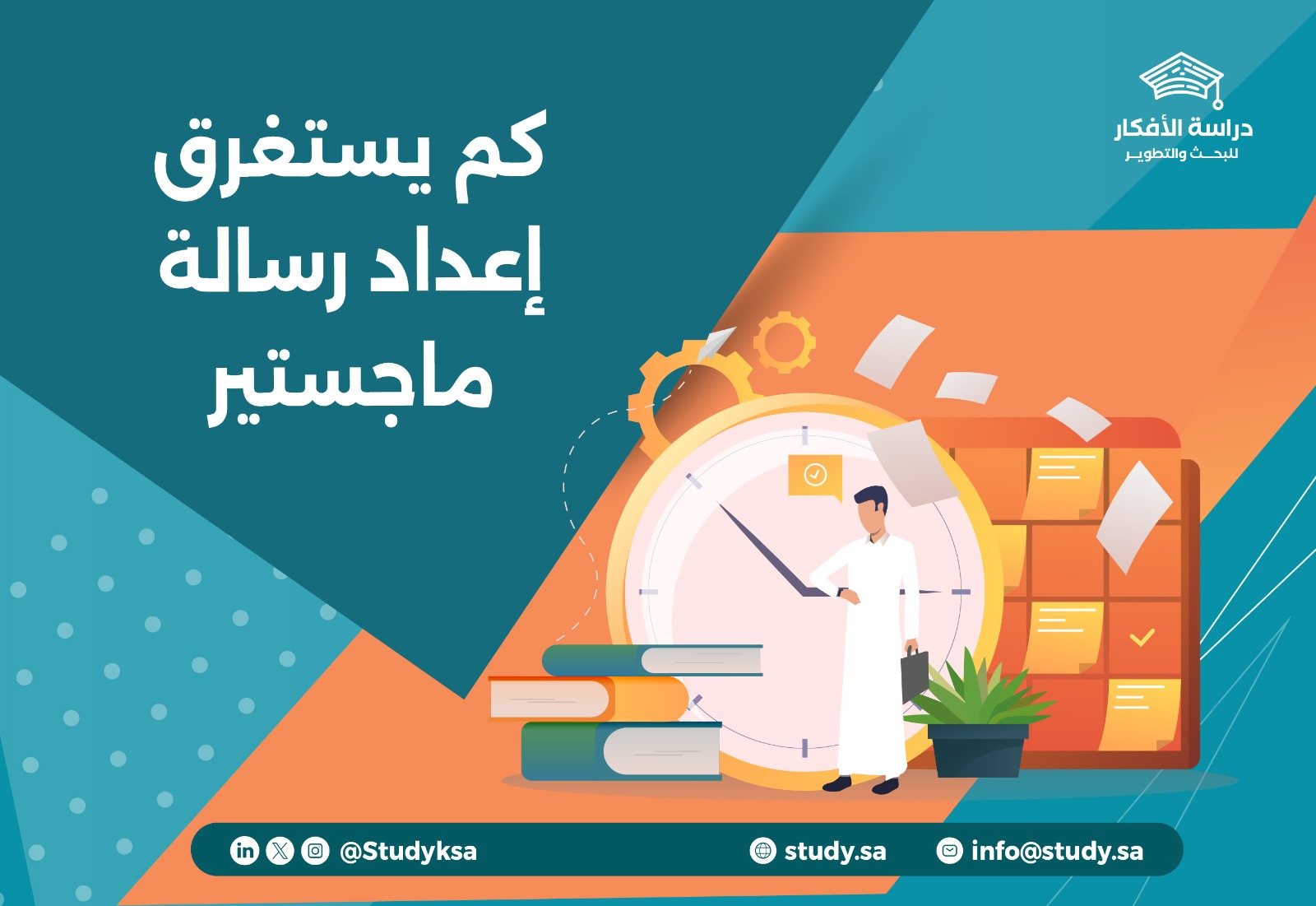 كم يستغرق إعداد رسالة ماجستير